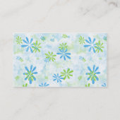 Blumige Mama-Karte Telefonnummerkarte (Rückseite)