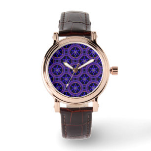 Blumige moderne Boho elegante abstrakte Muster #50 Armbanduhr