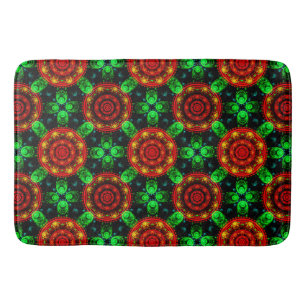 Blumige moderne Boho elegante abstrakte Muster #50 Badematte