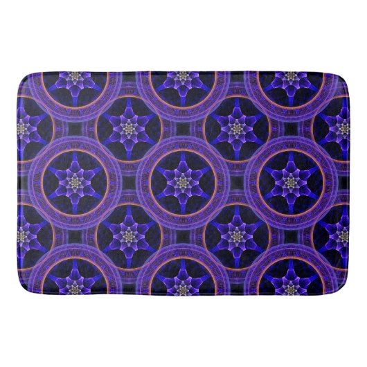 Blumige moderne Boho elegante abstrakte Muster #50 Badematte (Vorderseite)
