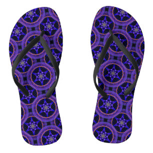 Blumige moderne Boho elegante abstrakte Muster #50 Badesandalen