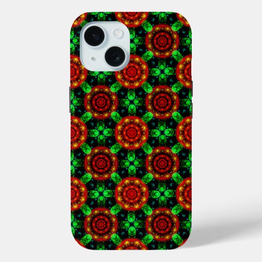 Blumige moderne Boho elegante abstrakte Muster #50 Case-Mate iPhone Hülle (Rückseite)