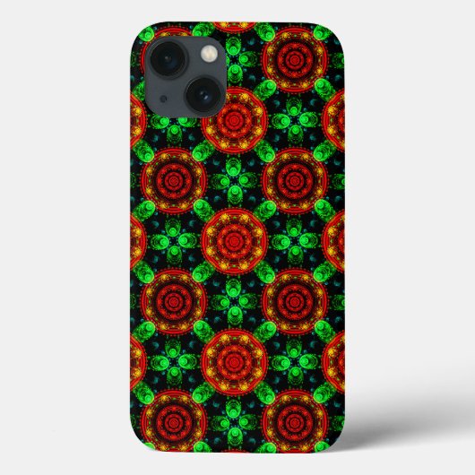 Blumige moderne Boho elegante abstrakte Muster #50 Case-Mate iPhone Hülle (Rückseite)