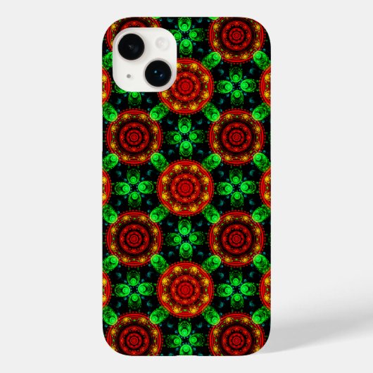 Blumige moderne Boho elegante abstrakte Muster #50 Case-Mate iPhone Hülle (Rückseite)