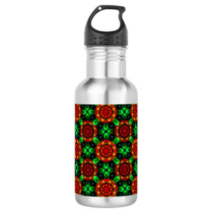 Blumige moderne Boho elegante abstrakte Muster #50 Edelstahlflasche
