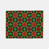 Blumige moderne Boho elegante abstrakte Muster #50 Fleecedecke (Vorderseite (Horizontal))