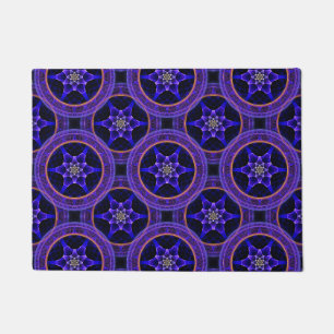 Blumige moderne Boho elegante abstrakte Muster #50 Fußmatte