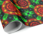 Blumige moderne Boho elegante abstrakte Muster #50 Geschenkpapier (Rolleneckpunkt)