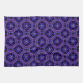 Blumige moderne Boho elegante abstrakte Muster #50 Geschirrtuch (Horizontal)