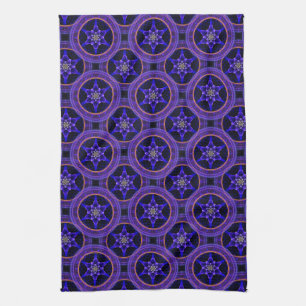 Blumige moderne Boho elegante abstrakte Muster #50 Geschirrtuch