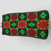 Blumige moderne Boho elegante abstrakte Muster #50 Golf Headcover (Vorderseite)