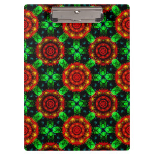 Blumige moderne Boho elegante abstrakte Muster #50 Klemmbrett