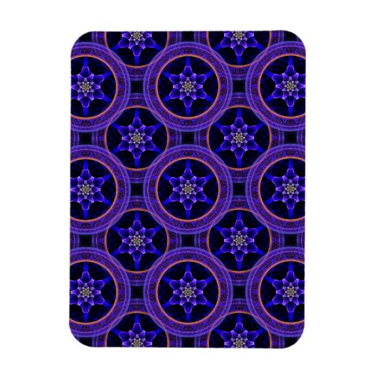 Blumige moderne Boho elegante abstrakte Muster #50 Magnet (Vertikal)