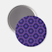 Blumige moderne Boho elegante abstrakte Muster #50 Magnet (Vorderseite/Rückseite)