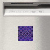 Blumige moderne Boho elegante abstrakte Muster #50 Magnet (In Situ (Geschirrspüler))