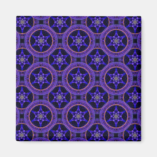 Blumige moderne Boho elegante abstrakte Muster #50 Magnet (Vorne)