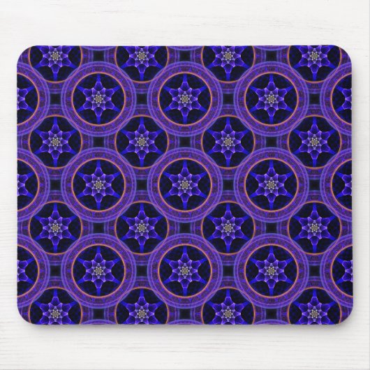 Blumige moderne Boho elegante abstrakte Muster #50 Mousepad (Vorne)
