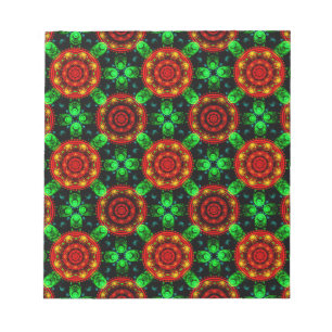 Blumige moderne Boho elegante abstrakte Muster #50 Notizblock