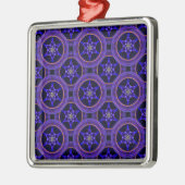 Blumige moderne Boho elegante abstrakte Muster #50 Ornament Aus Metall (Links)