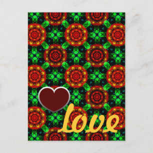 Blumige moderne Boho elegante abstrakte Muster #50 Postkarte