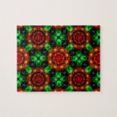 Blumige moderne Boho elegante abstrakte Muster #50 Puzzle (Horizontal)