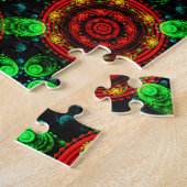 Blumige moderne Boho elegante abstrakte Muster #50 Puzzle (Seite)