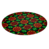 Blumige moderne Boho elegante abstrakte Muster #50 Schneidebrett (Ecke)