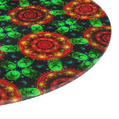 Blumige moderne Boho elegante abstrakte Muster #50 Schneidebrett (Ecke)