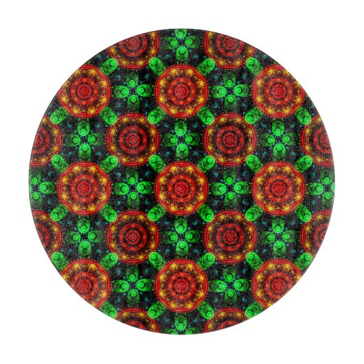 Blumige moderne Boho elegante abstrakte Muster #50 Schneidebrett (Vorderseite)