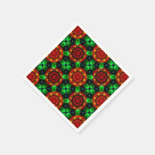 Blumige moderne Boho elegante abstrakte Muster #50 Serviette (Ecke)