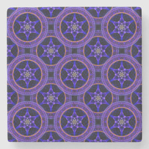 Blumige moderne Boho elegante abstrakte Muster #50 Steinuntersetzer
