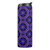 Blumige moderne Boho elegante abstrakte Muster #50 Thermosbecher (Nach links gedreht)