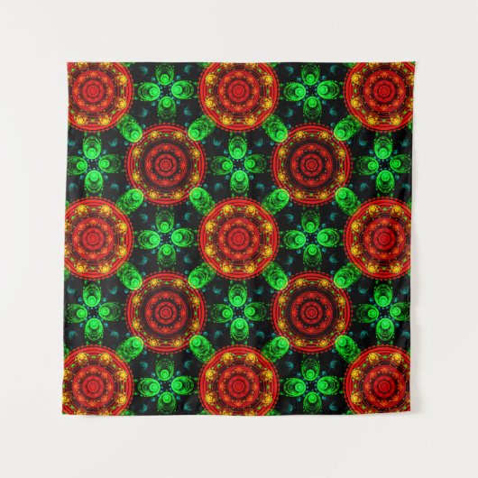 Blumige moderne Boho elegante abstrakte Muster #50 Wandteppich (Vorderseite)