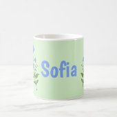 Blumige moderne personalisierte Daisy hübsche eleg Kaffeetasse (Mittel)