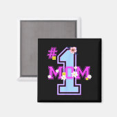 Blumige Mutter Muttertag süße Mama Blume Magnet (Vorderseite/Rückseite)