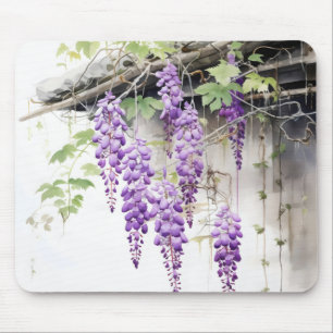 Blumige Natur Violett Mousepad