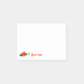 Blumige rote Mohn-Post-it-Notes Post-it Klebezettel (Vorderseite)