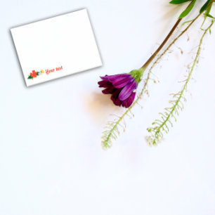 Blumige rote Mohn-Post-it-Notes Post-it Klebezettel
