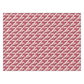 Blumige rustikale retro rote und weiße tischdecke (Vorderseite (Horizontal))