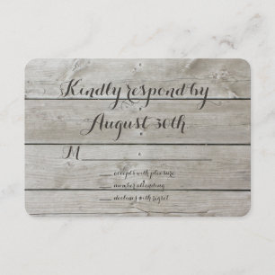 Blumige Scheunen-Tafel RSVP Karte