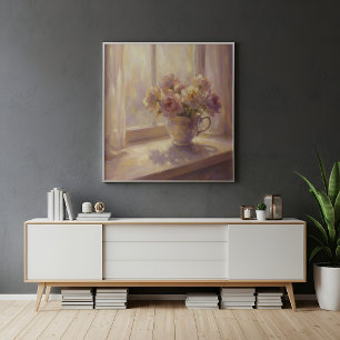 Blumige Stillleben-Wandkunstposter Poster
