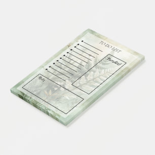 Blumige To-Do-Liste Post-it Klebezettel