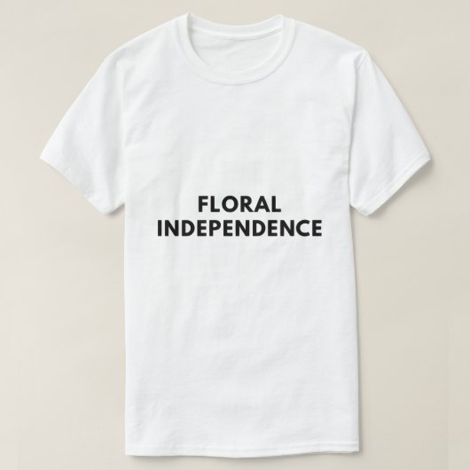 Blumige Unabhängigkeit T-Shirt (Design vorne)