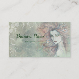 Blumige und feminine Visitenkarten Visitenkarte