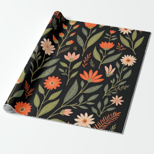 Blumige Vintage-Schöne-Trend-Kollektion Geschenkpapier