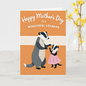 Blumige wundervolle Oma Karte (Gelbe Blume)