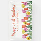 Blumiger 16. Geburtstag  Banner (Vertikal)