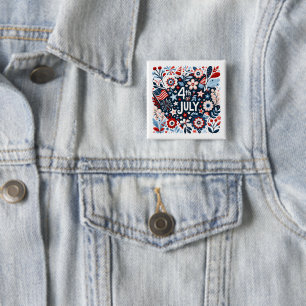 Blumiger 4. Juli Button