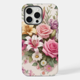 Blumiger Aufschwung iPhone 15 Pro Max Hülle