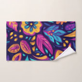 Blumiger Boho-Abstrakt farbenfroh 16 Badhandtuch Set (Handtuch)